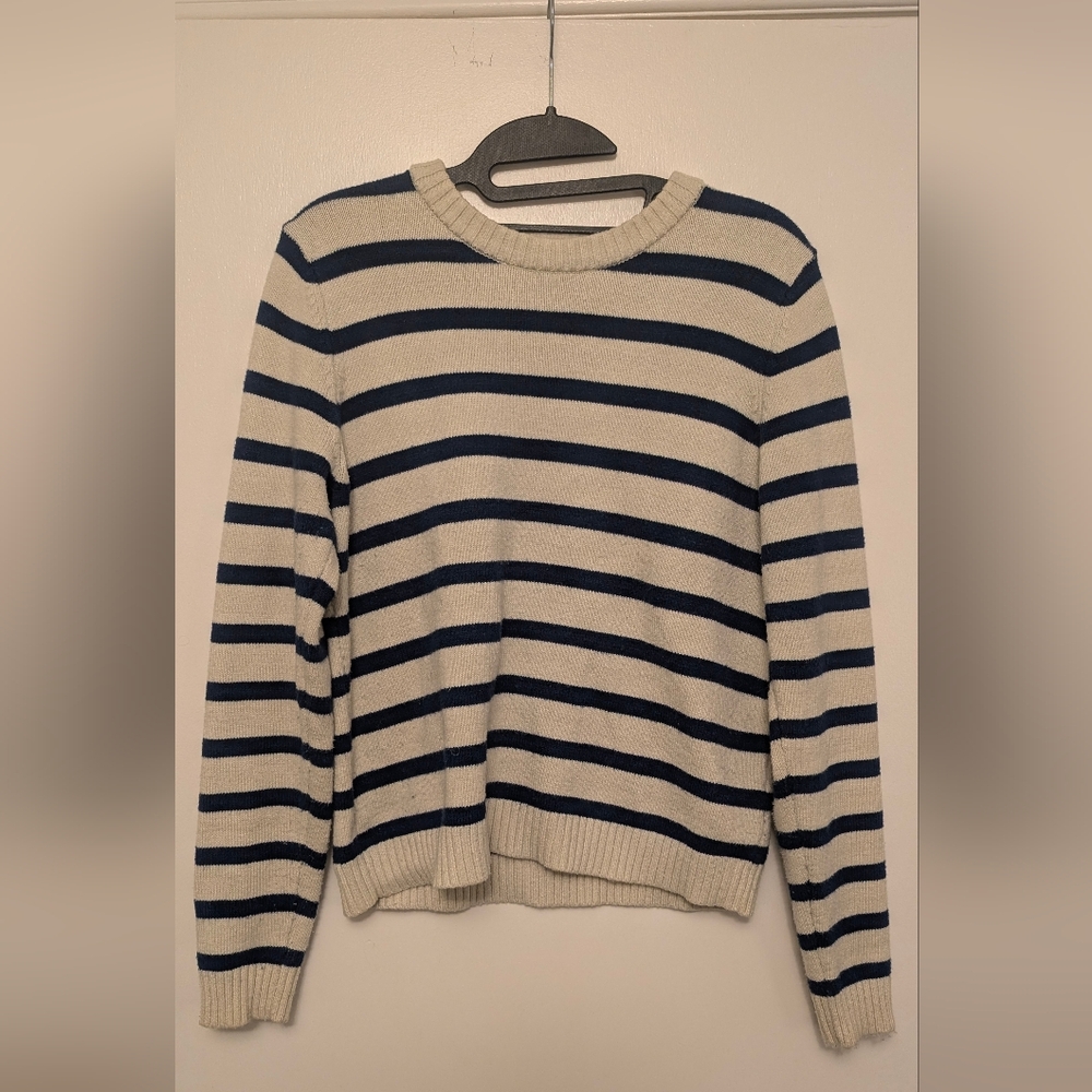 Simons Soft two-tone stripe sweater